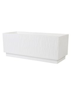 Vazo lulesh, plastike, e bardhë, 98,5x39xH39 cm