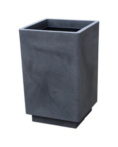 Flower pot, plastic, ardesia, 34,5x34,5xH55 cm