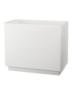 Flower pot, plastic, optical white, 64,5x34,5xH55 cm