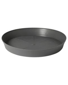 Flower pot saucer, plastic, smoke grey, ø45xH4.8 cm