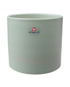 Flower pot, ceramic, silent green, H16 cm