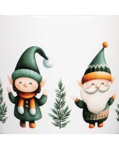 Flower pot, ceramic, multicolor, 14.9x14.8xH13.6 cm