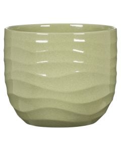 Flower pot, ceramic, rush grass, Dia.21.2xH19.3 cm