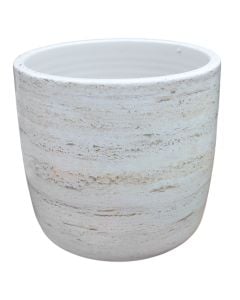 Flower pot, ceramic, botticino, H15 cm