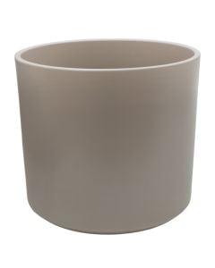 Flower pot, ceramic, taupe, H18.9 cm