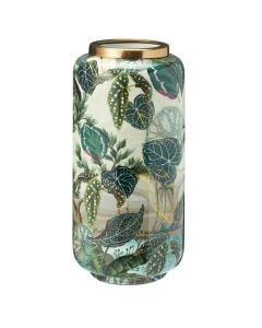 Decorative vase, metal, colorful, Dia.15xH30 cm