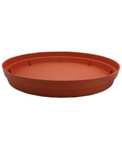 Pjatë për vazo lulesh, plastike, portokalli e errët, Ø54 cm