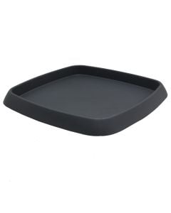 Pjatë për vazo lulesh, plastike, gri antracite, 36.2x36.2 cm