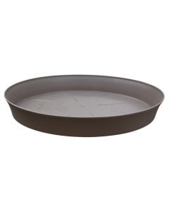 Pjatë për vazo lulesh, plastike, bezhe e erret, Dia.34xH4.4 cm
