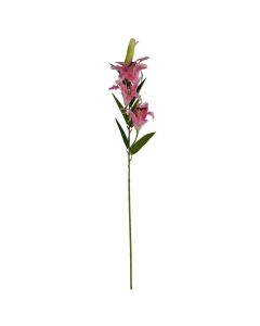 Artificial flower, plastic, pink/green, H95 cm