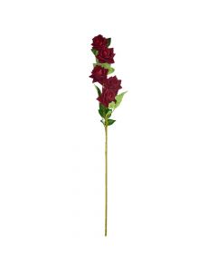 Artificial flower, plastic, red/green, H86 cm