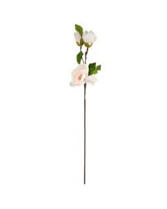 Artificial flower, plastic, white/green, H78 cm