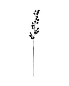 Lule dekorative kristali, LONDON, metal dhe akrilik, zezë, H72 cm