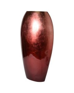 Decorative flower vase, PINK GOLD, ceramic, pink, 27.5x14.5xH56.5 cm