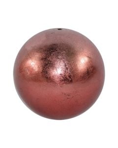 Decorative sphere, PINK GOLD, ceramic, pink, Ø8 xH8 cm