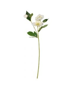 Lule artificiale, plastike, e bardhë/jeshile, H56 cm