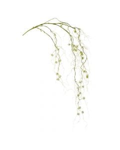 Artificial flower, BLOSSOM CURLY, plastic, green, H150 cm