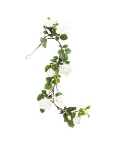 Artificial flower, ROSE ELISE, plastic, green, H100 cm