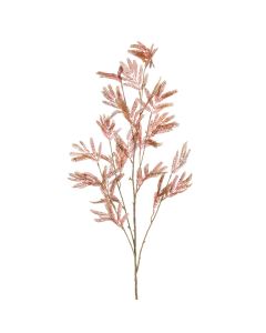 Artificial flower, MIMOSA, plastic, brown, H115 cm