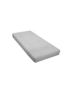 Dyshek, tek, sfungjer fleksibël, pambuk, e bardhë, 90x190xH23 cm