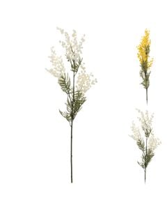 Artifical flower, plastic, yellow/white, 85 cm