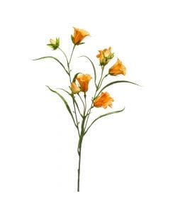 Artificial flower, CAMPANULA, pvc, yellow, 65 cm