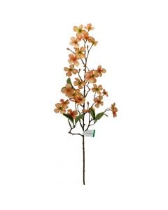 Artificial flower, DOGWOOD, pvc, peach, 83 cm