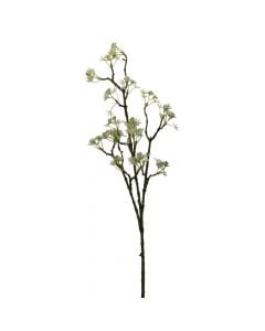Artificial flower, MISTY, pvc, white/green, 70 cm