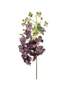 Artificial flower, HYDRANGEA, pvc, purple/green, 85 cm