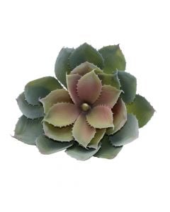 Artificial flower, plastic, pink/green, Ø33 xH18 cm