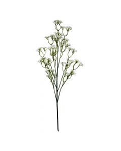 Artificial flower, plastic, white/green, H72 cm