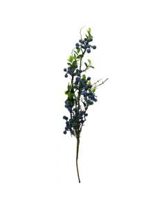 Artificial flower, plastic, blue/green, H60 cm