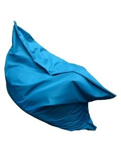 Outdoor bean bag, polyester, waterproof, polystyrene foam, turquoise, 140x180xH25 cm