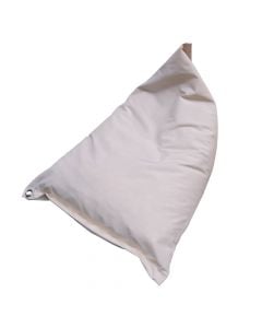 Outdoor bean bag, polyester, waterproof, polystyrene foam, cream, 100x140xH35 cm