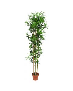 Artificial tree, Bamboo, plastic, green, 200 cm