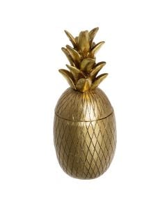 Decorative object, Pineapple, polyresine, golden, 10.5x9.5xH24 cm