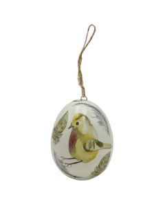 Decorative object, animals/birds, ceramic, natural, Ø5.5 xH7 cm