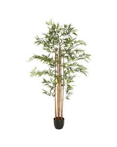Artificial tree, with pot, bamboo, green, 180 cm