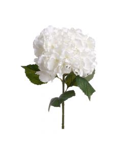 Artificial flowers, hydrangea, plastic, white, 83 cm