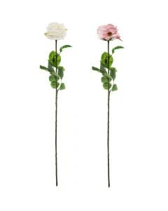Artificial flowers, rose, plastic, assorted, 66.5 cm