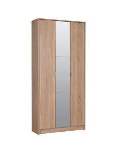 Hall unit, Kapri, melamine and mirror, sonoma oak, 88.5x33xH191.5 cm