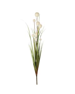 Lule artificiale, pvc/çelik/polistiren, fildishtë, Ø12 xH91 cm