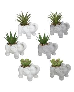 Lule artificiale, çimento/gur, të ndryshme, 10x6xH10 cm