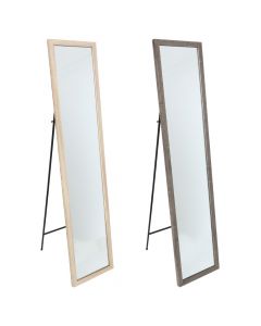 Standing mirror, mdf/aluminium, assorted, 35.5x2.5xH155.5 cm