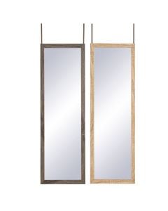 Pasqyrë, varje pas derës, mdf/alumin, të ndryshme, 35x2xH109 cm