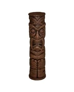 Statujë, Tiki Totem, oksid magnezi, kafe, Ø19 xH72 cm