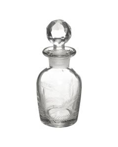 Decorative bottle, glass, clear, Ø5 xH13 cm