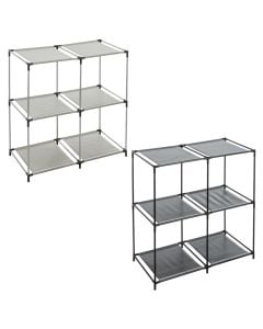 Raft shumëfunksional, tekstil/metal, të ndryshme, 69x34.6xH69.5 cm