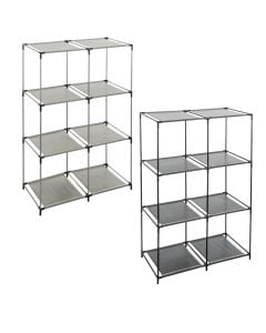 Raft shumëfunksional, tekstil/metal, shumëngjyrëshe, 70.5x35xH102.5 cm