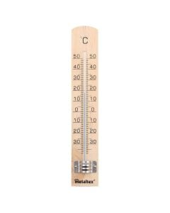 Inside thermometer, wood, 18 cm